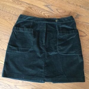 Women’s corduroy forest green mini skirt size 16